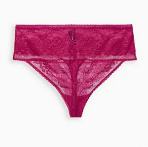 Torrid size 1 High Waisted Lace Thong NWT